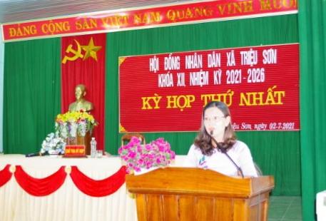 Kỳ họp thứ nhất HĐND xã Triệu Sơn khóa XII, nhiệm kỳ 2021-2026
